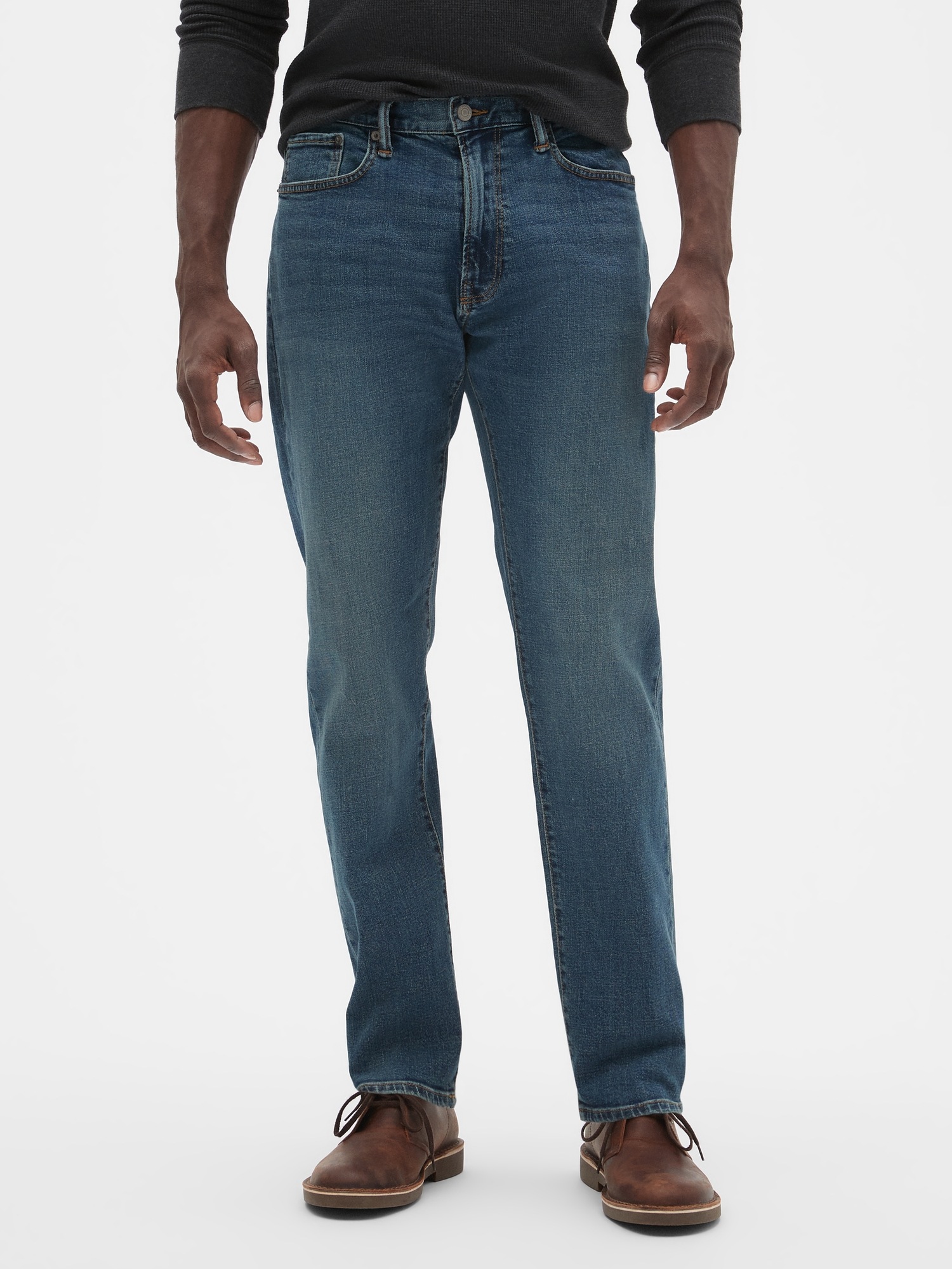 athletic tapered jeans
