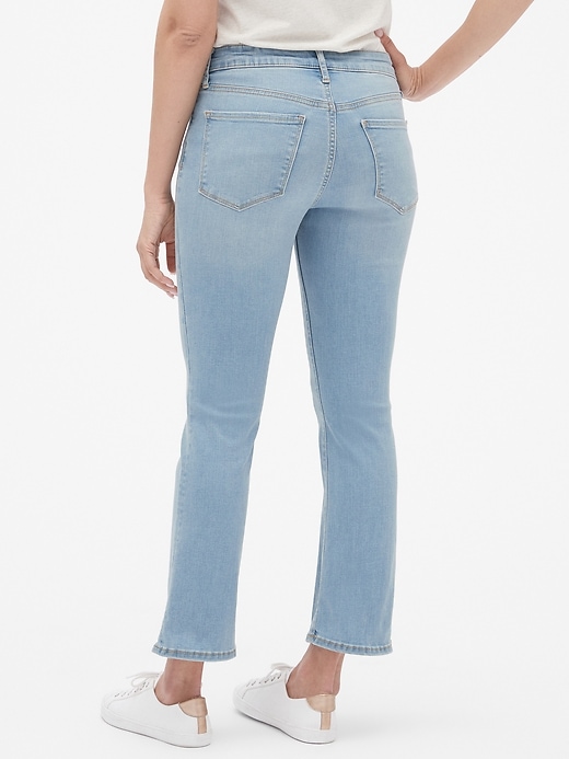 Image number 2 showing, Mid Rise Crop Kick Jeans