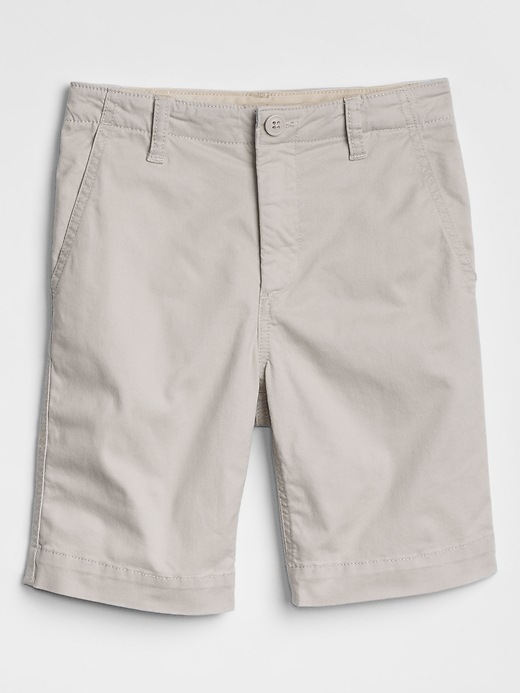 Image number 7 showing, Kids Flat Front Shorts in Twill