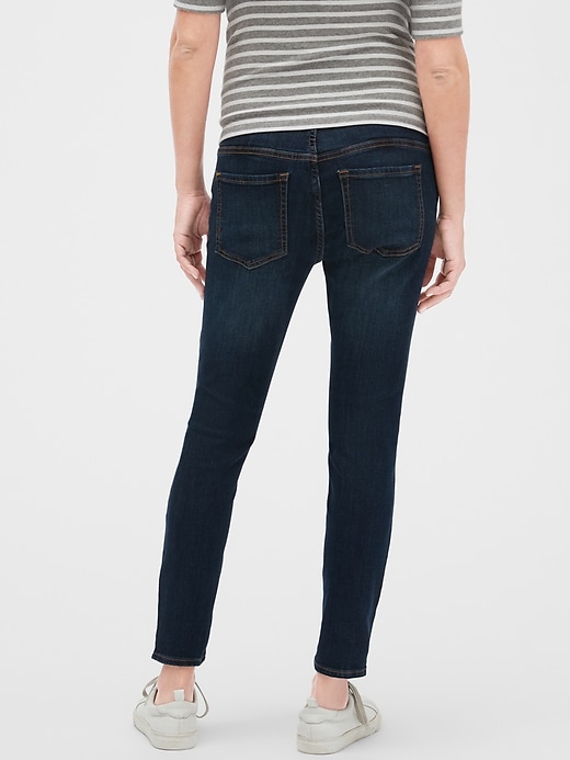 Maternity Destructed Full Panel Legging Skimmer Jeans Gap Factory