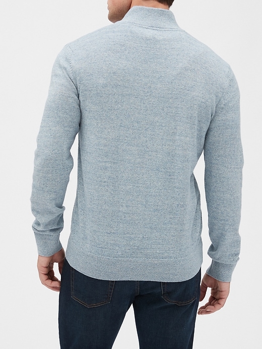 Image number 2 showing, Quarter-Zip Mockneck Sweater