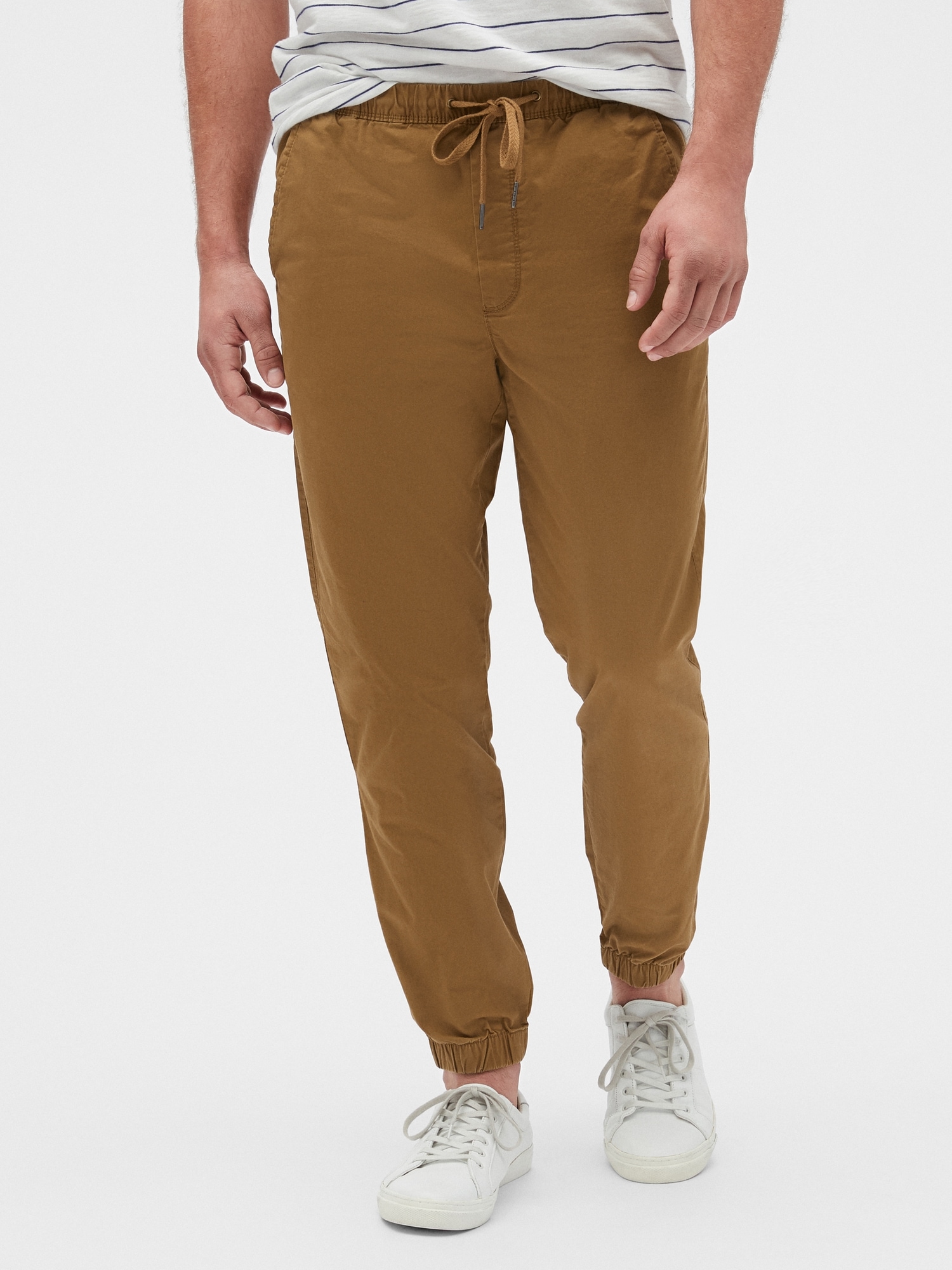 mens camo twill joggers