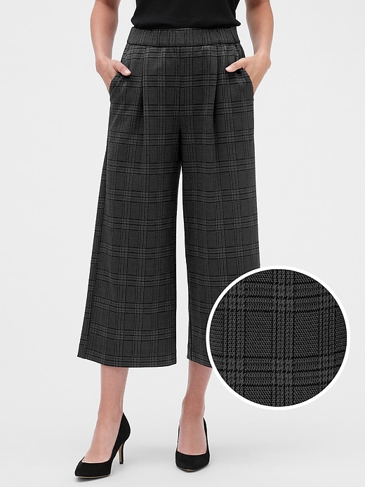 Image number 4 showing, High Rise Wide-Leg Crop Pants