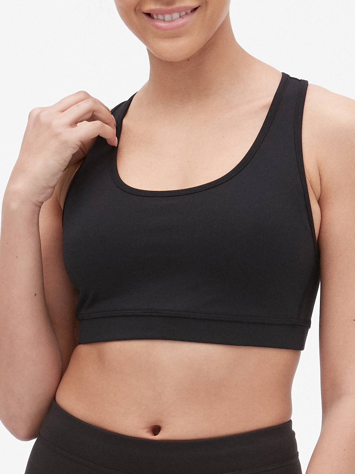 GapFit Sculpt Medium Impact Zip Front Sports Bra