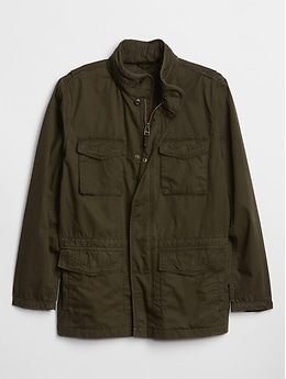 gap men's military jacket