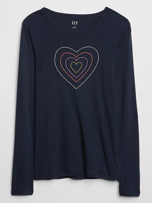 Image number 2 showing, Favorite Long Sleeve Embroidered Crewneck T-Shirt