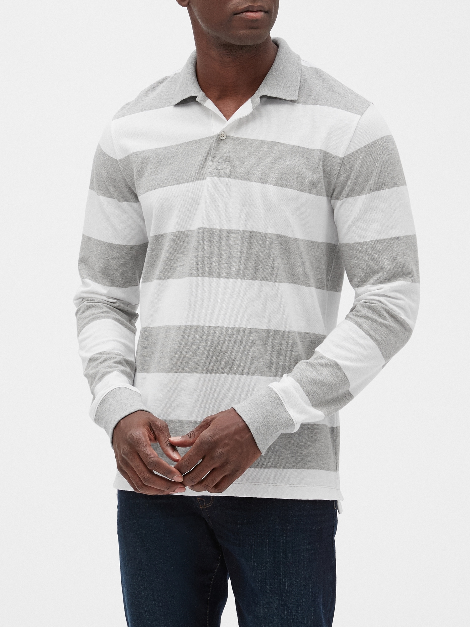 gap mens long sleeve polo shirts