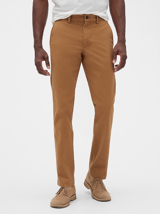 straight fit khakis