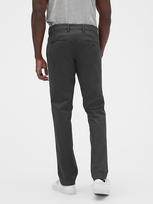 Image number 8 showing, GapFlex Essential Khakis in Slim Fit with Washwell