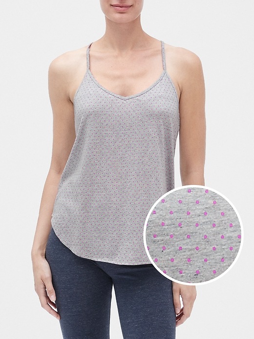 View large product image 1 of 1. Print Cami in Cotton-Modal