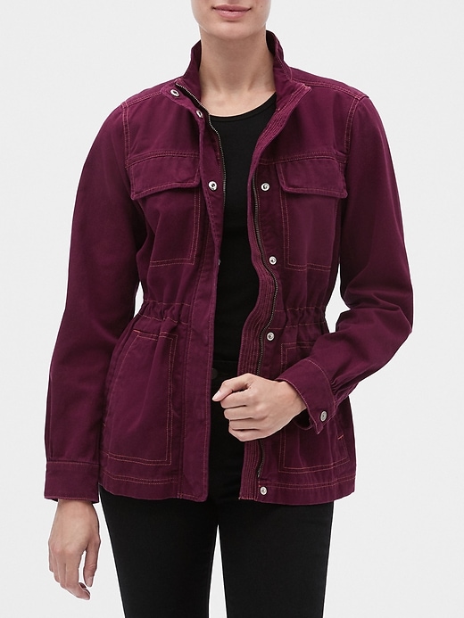 gap green utility jacket