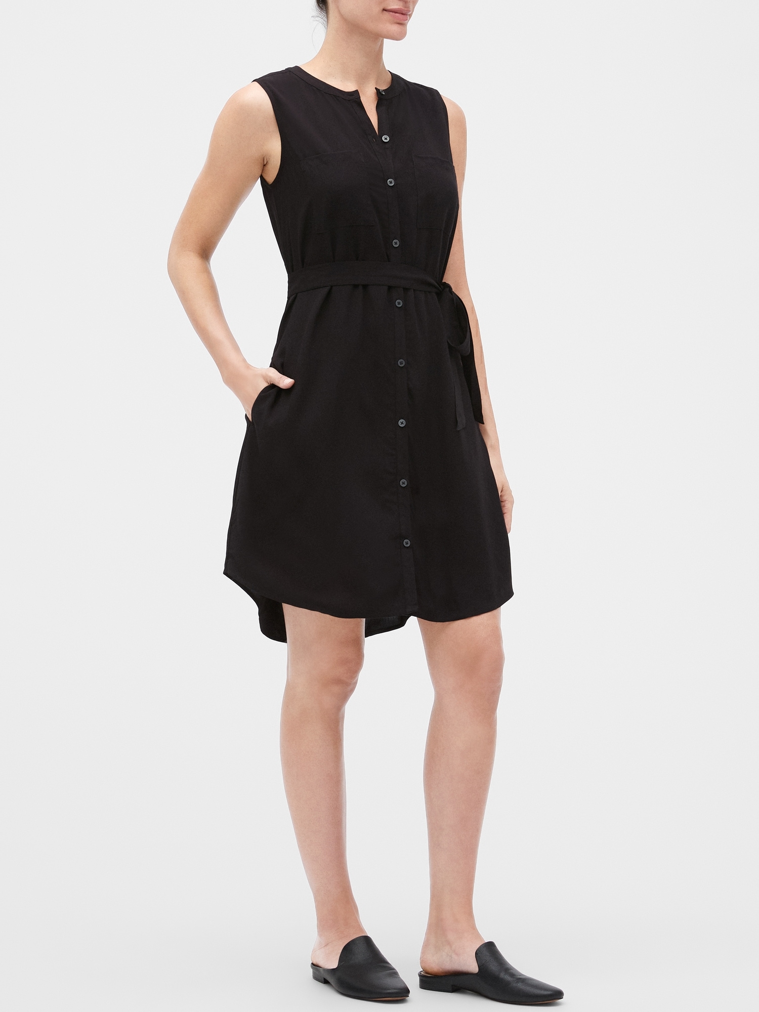 SLEEVELESS SHIRTDRESS DEFY GRAVITY