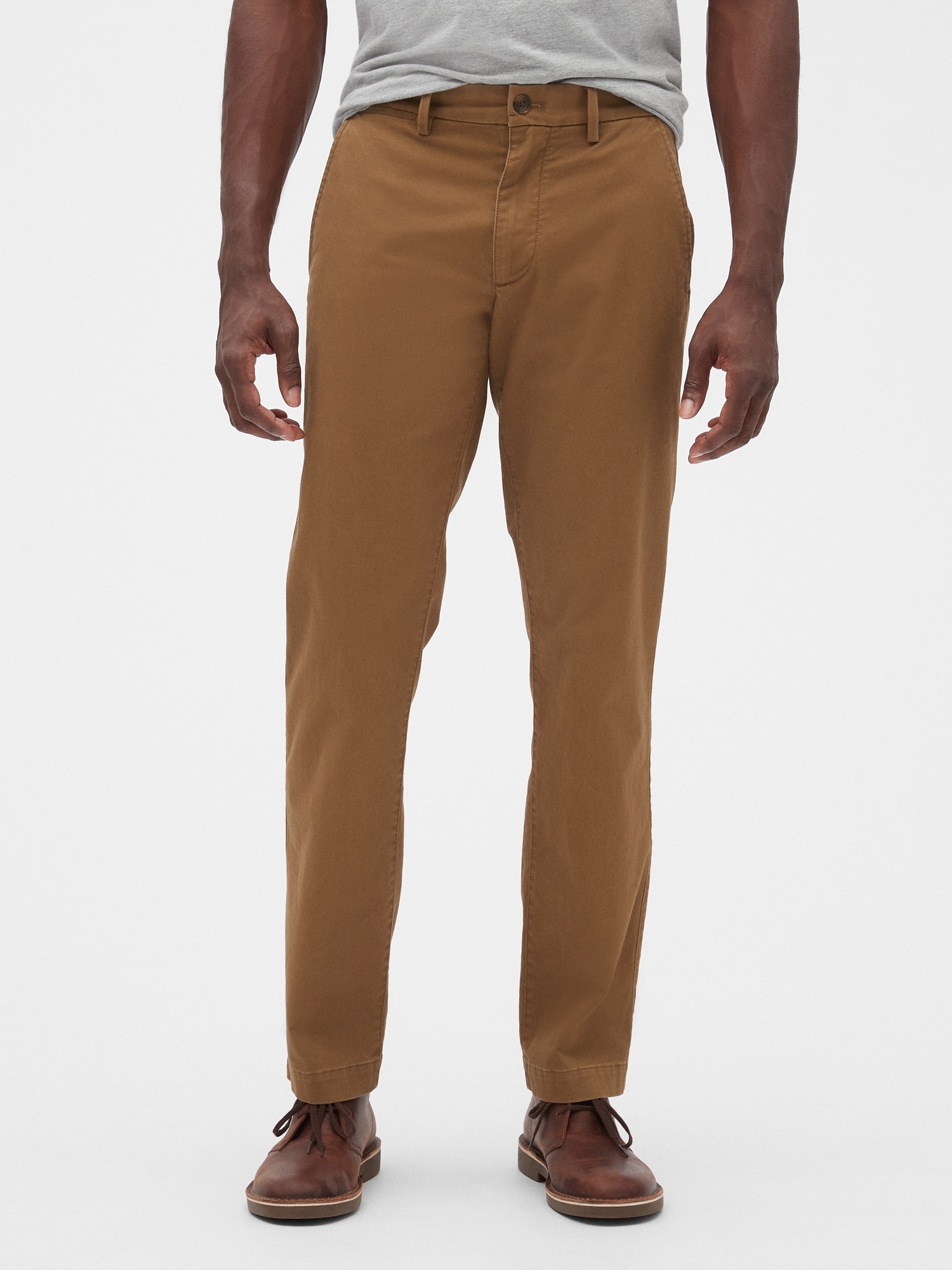 Essential Khakis in Straight Fit with GapFlex | Gap Factory