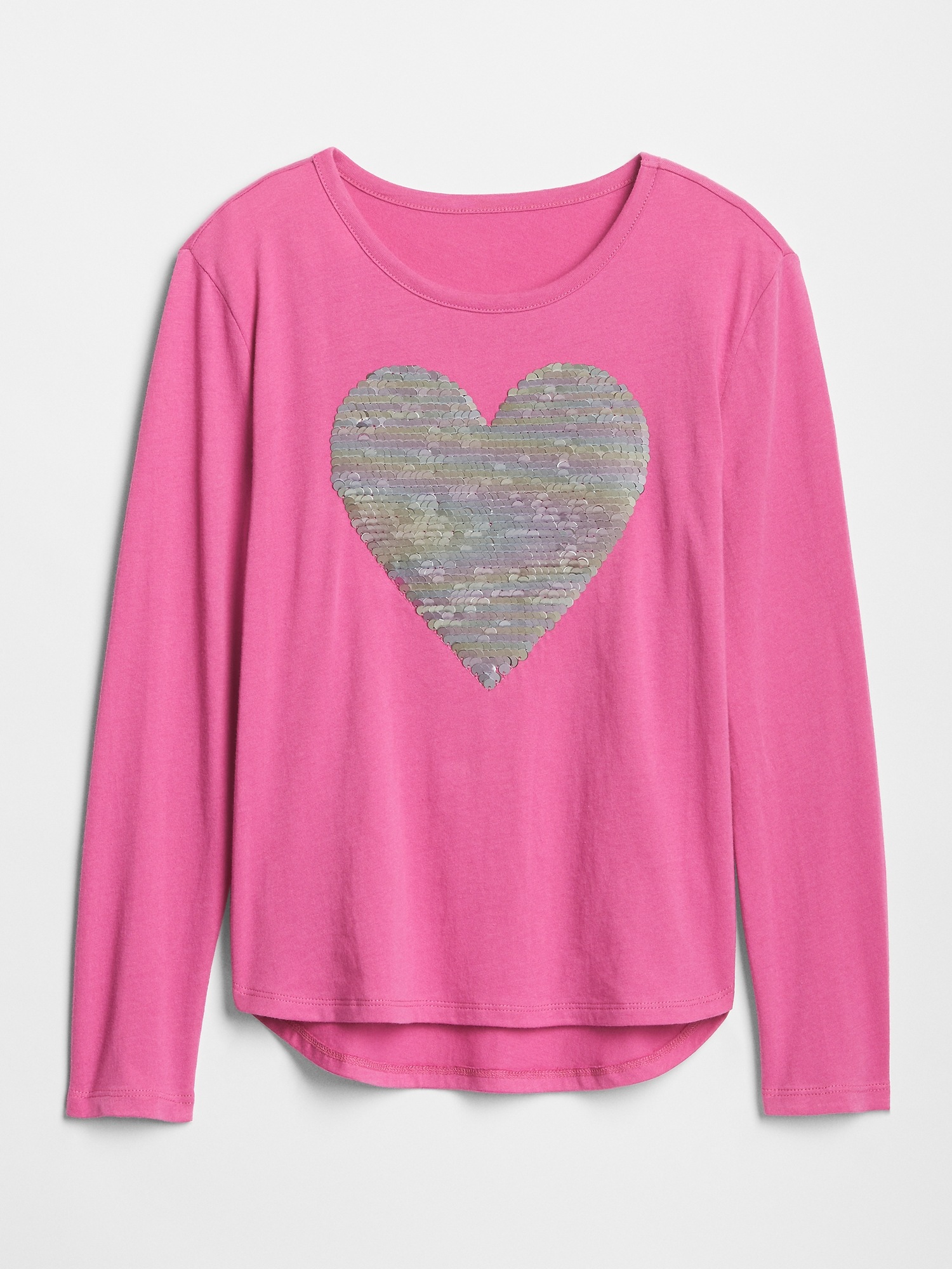 Kids Flippy Sequin Graphic Long Sleeve TShirt Gap Factory