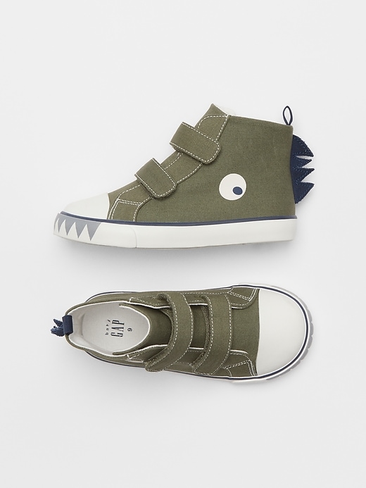 Image number 1 showing, babyGap Dino Strap Sneakers