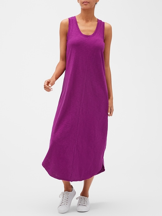 View large product image 1 of 1. Scoopneck Tank Midi Dress