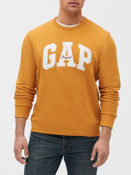 Embroidered Gap Logo Crewneck Pullover Gap Factory
