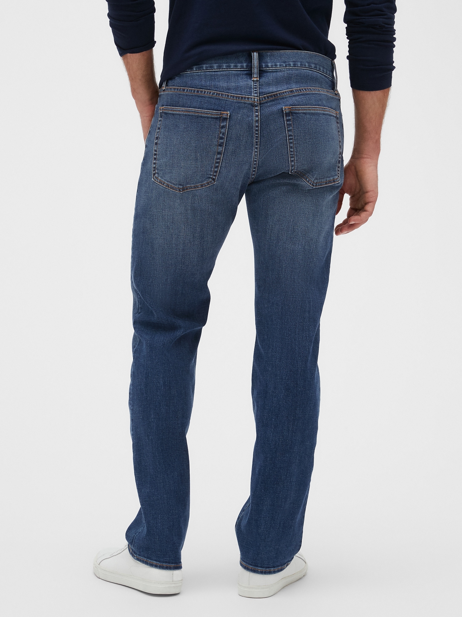 GapFlex Soft Wear Straight Fit Jeans with Washwell | Gap Factory