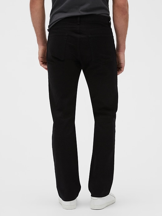 Straight Twill Jeans With Washwell