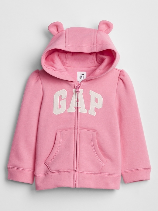View large product image 1 of 1. Baby Bear Gap Logo Zip Hoodie