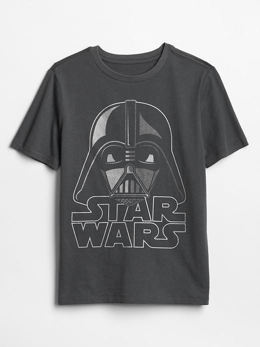 T-shirt Enfant Star Wars Dark Vader – Noir, Coupe Unisexe, Tissu Coton Doux, Taille 7-8 Ans