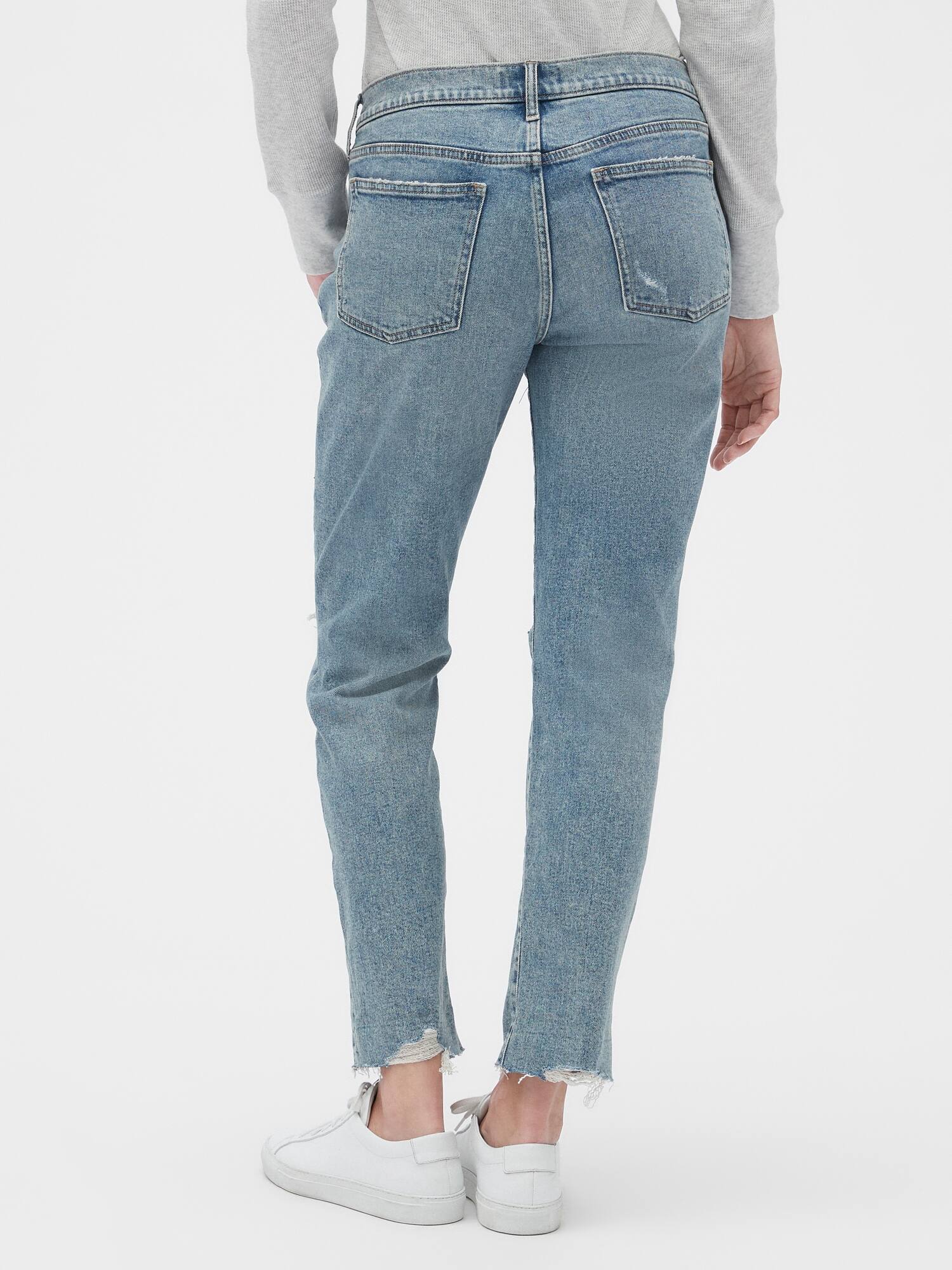 mid rise best girlfriend jeans gap