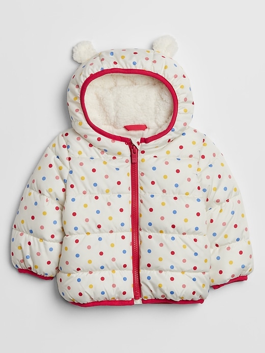 View large product image 1 of 1. Baby Bear Print Puffer Jacket
