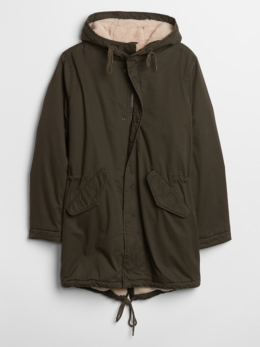 Image number 3 showing, Sherpa-Lined Fishtail Parka