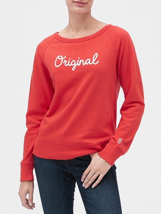 View large product image 1 of 1. Vintage Soft Embellished Gap Logo Graphic Sweatshirt