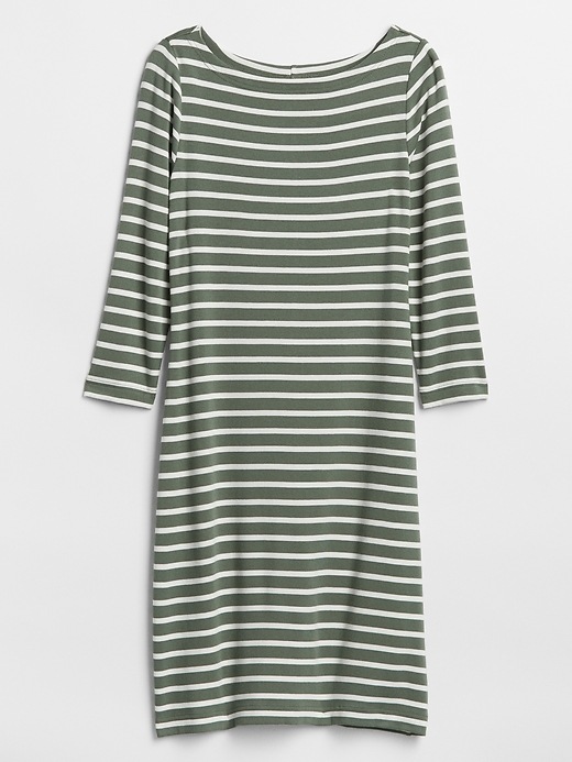 Image number 3 showing, Modern Stripe Boatneck Dress