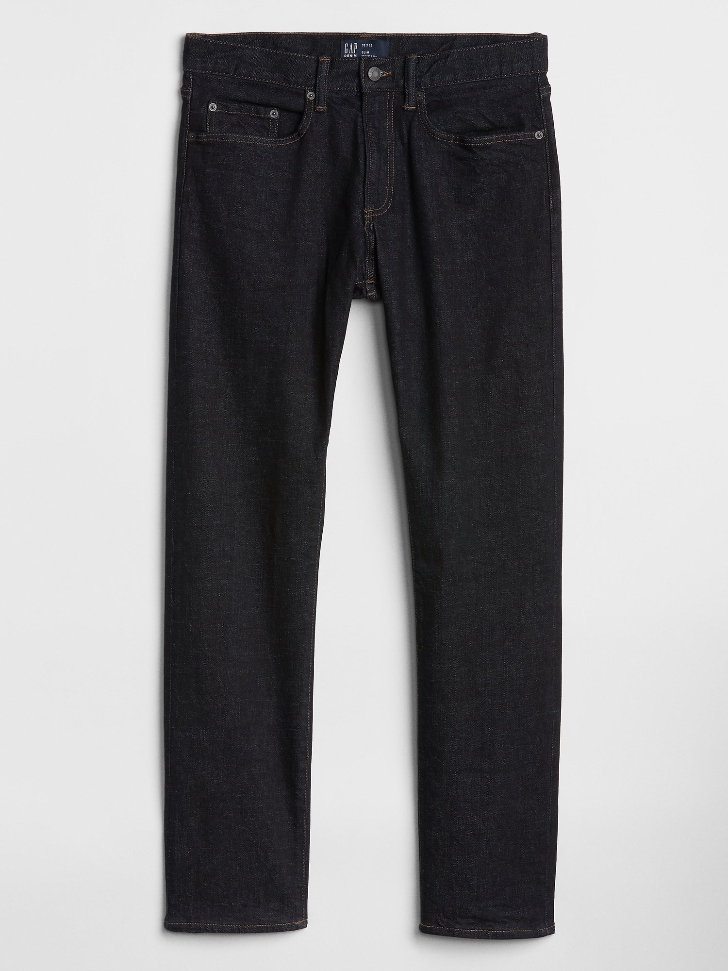 selvedge slim jeans with gapflex