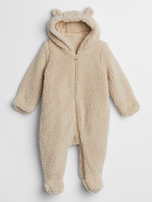 Image number 1 showing, Baby Sherpa Hoodie One-Piece