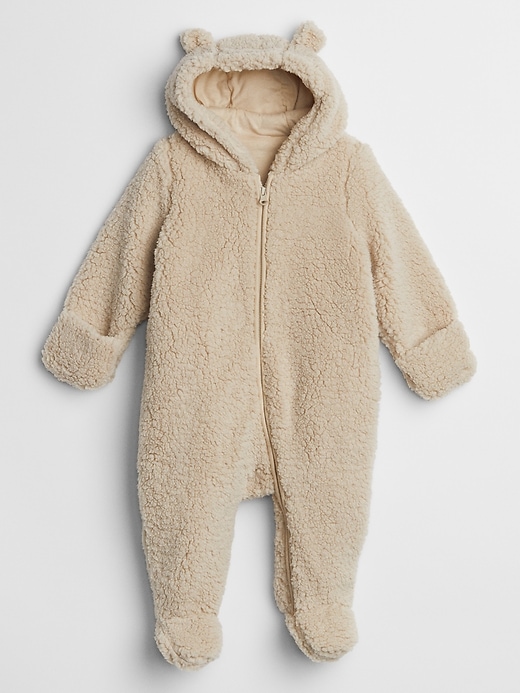 Image number 2 showing, Baby Sherpa Hoodie One-Piece