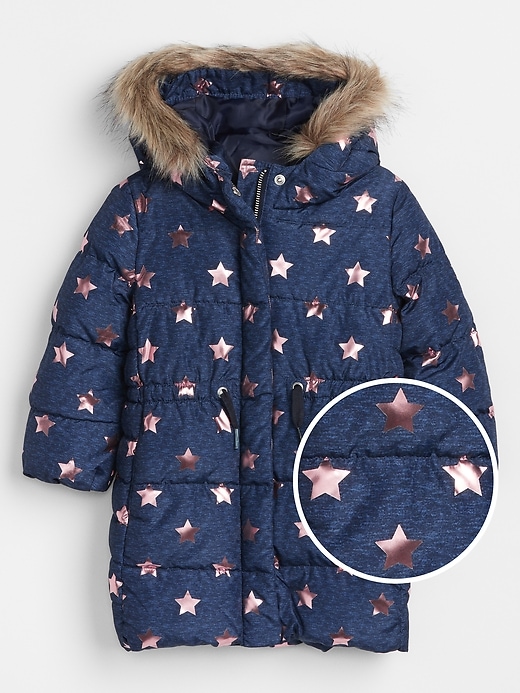 Image number 1 showing, Toddler Longline Puffer Jacket