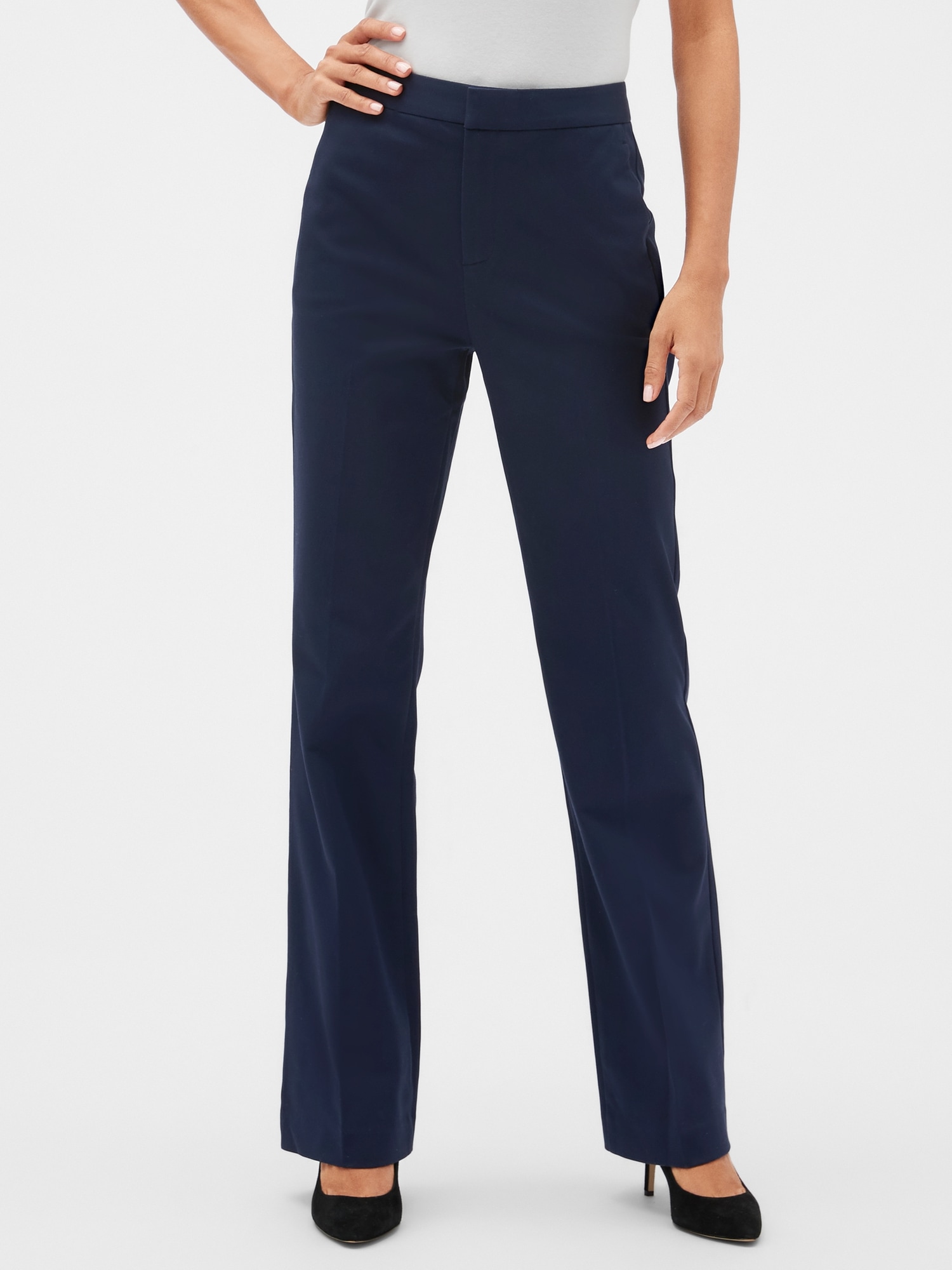 gap high rise baby boot pants