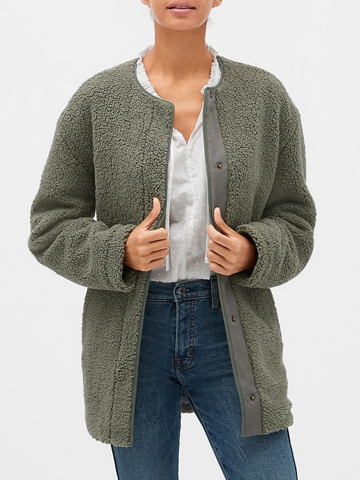 gap factory sherpa jacket