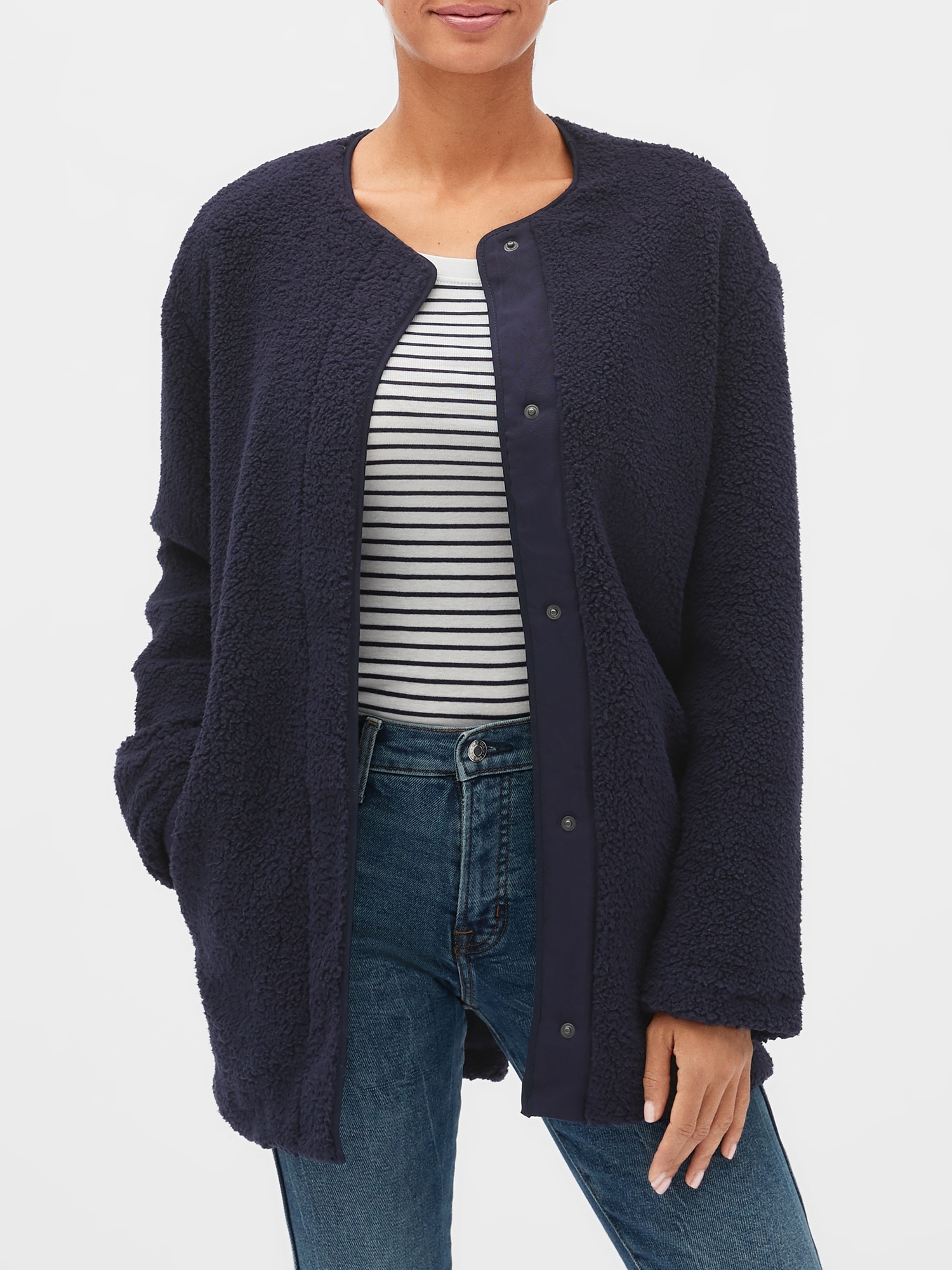 gap factory sherpa jacket