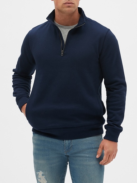 View large product image 1 of 1. Fleece Half-Zip Pullover