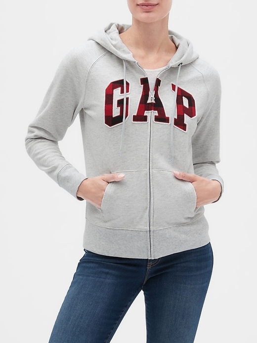 Image number 4 showing, Gap Logo Zip Hoodie In Fleece