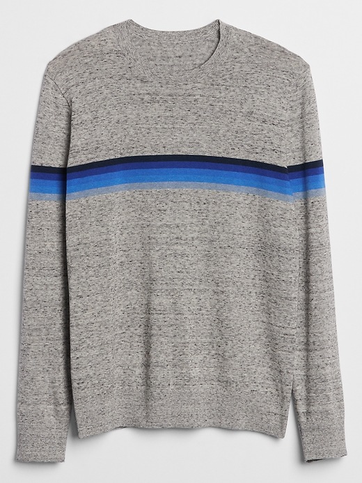 Image number 3 showing, Crazy Stripe Crewneck Sweater