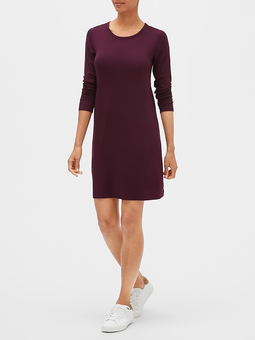 Image number 5 showing, Long Sleeve Swing Dress in Rayon