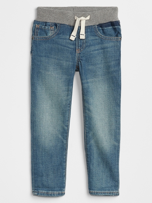 Image number 1 showing, Toddler Pull-On Slim Jeans