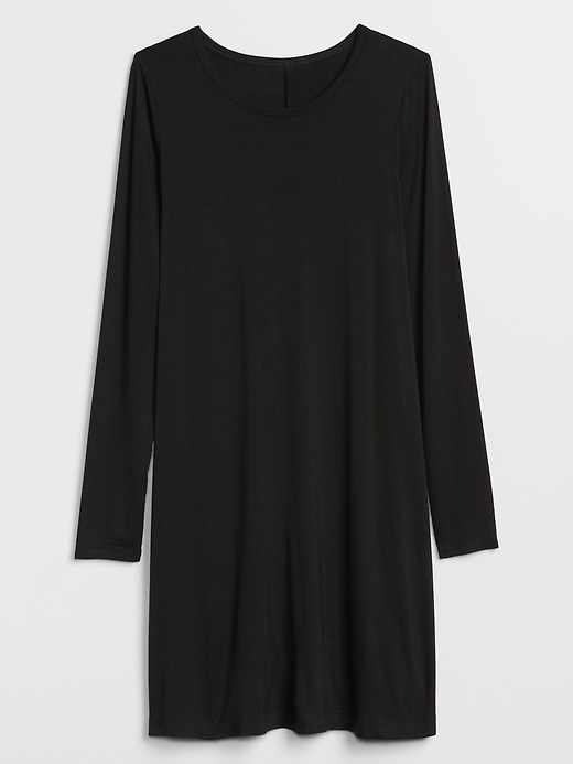Image number 3 showing, Long Sleeve Swing Dress in Rayon