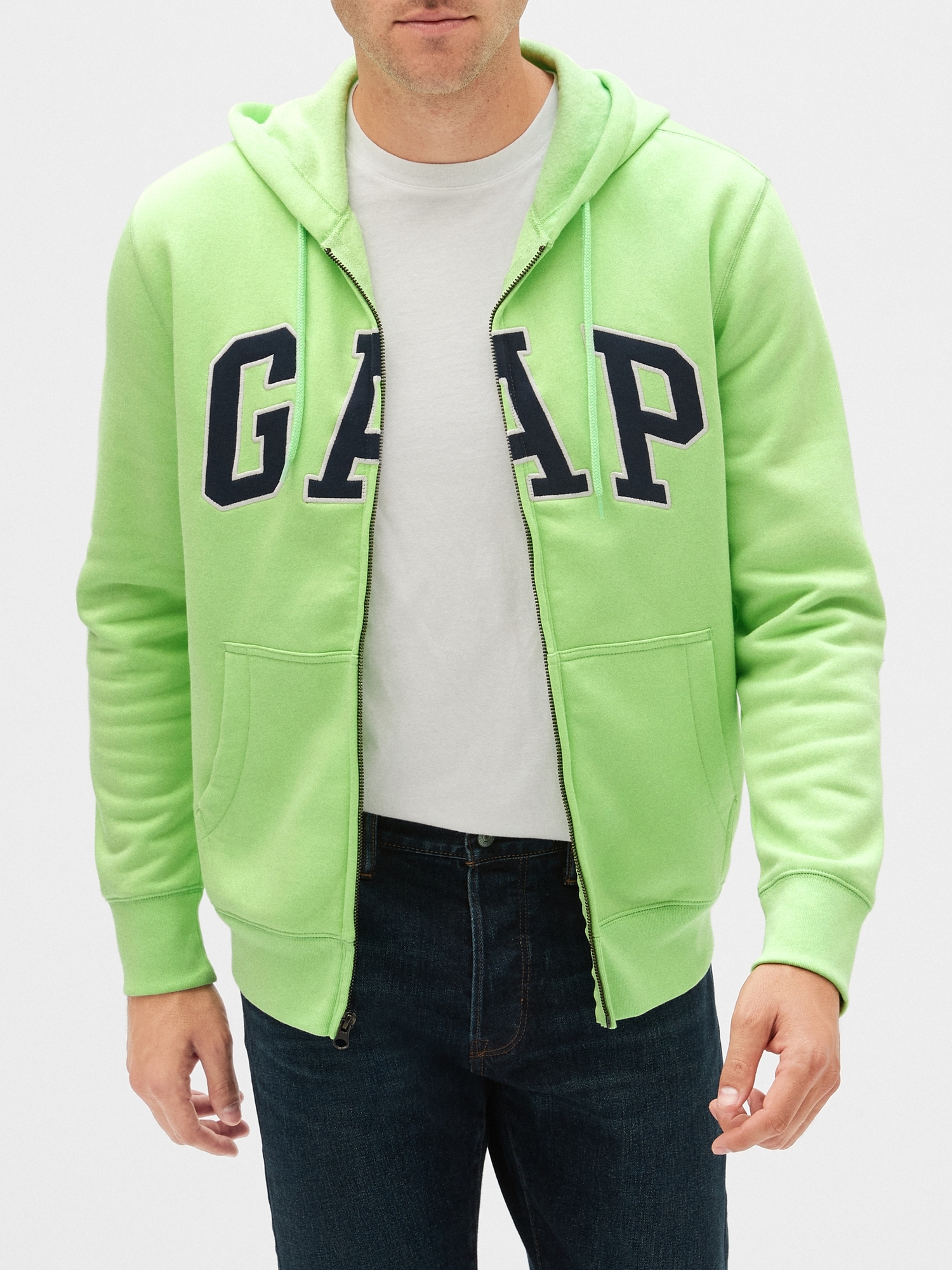 lime green gap hoodie