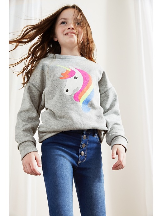 Image number 1 showing, Kids Embellished Graphic Sweatshirt