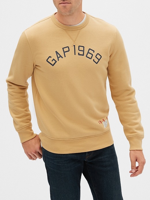 Image number 1 showing, Logo Pullover Sweatshirt in Fleece