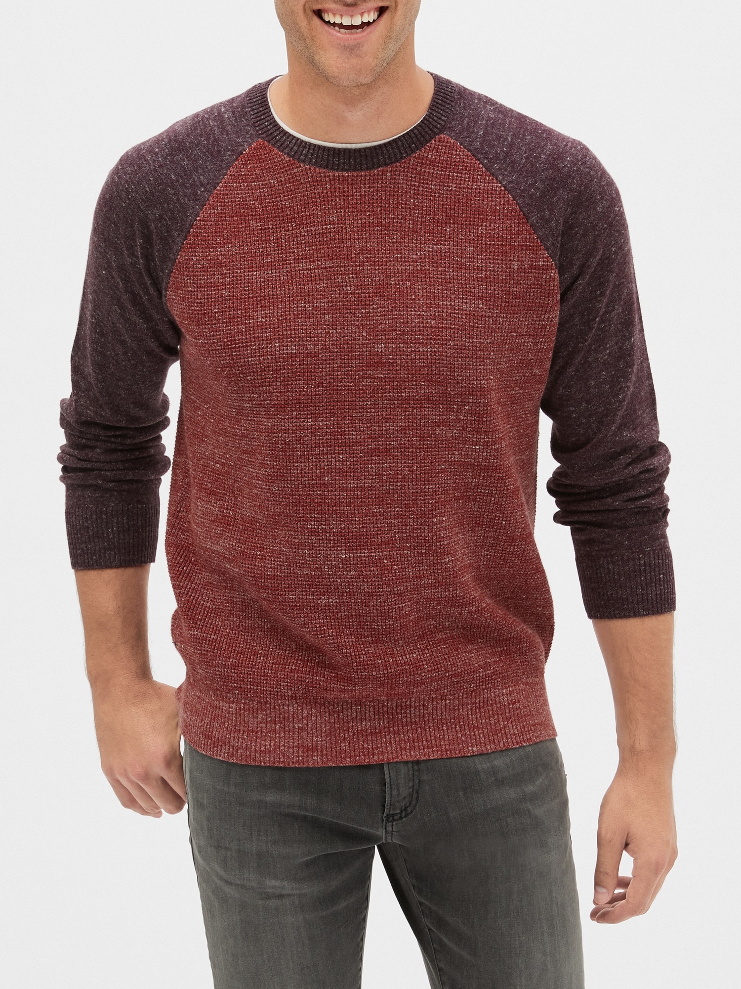 Colorblock Crewneck Sweater Gap Factory