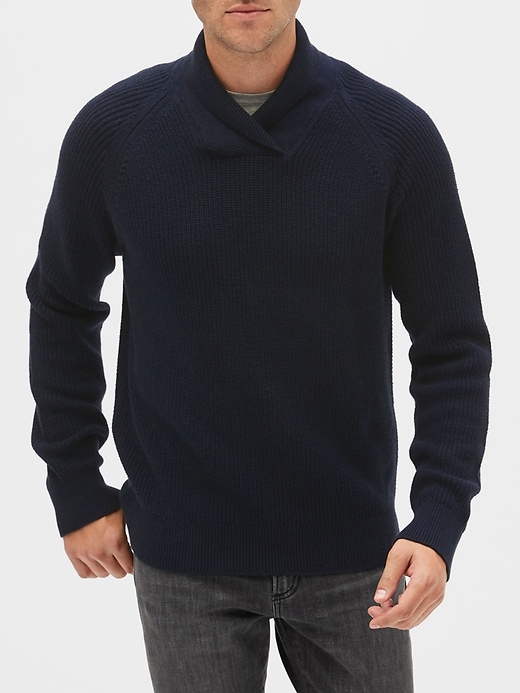 View large product image 1 of 1. Ribbed Pullover Sweater