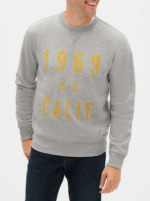 Image number 1 showing, Graphic Crewneck Pullover