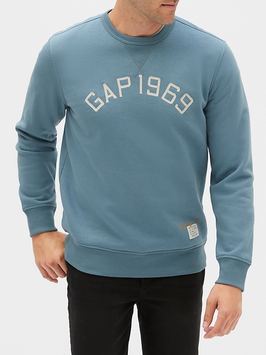 View large product image 1 of 1. Logo Pullover Sweatshirt in Fleece